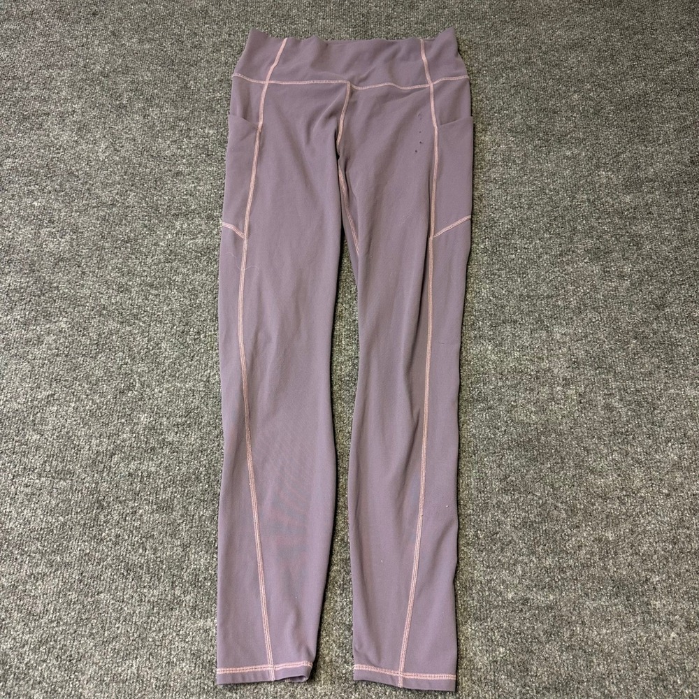 Fabletics Leggings Womens Size S Purple High Waisted Pockets Athletic Yoga Pants